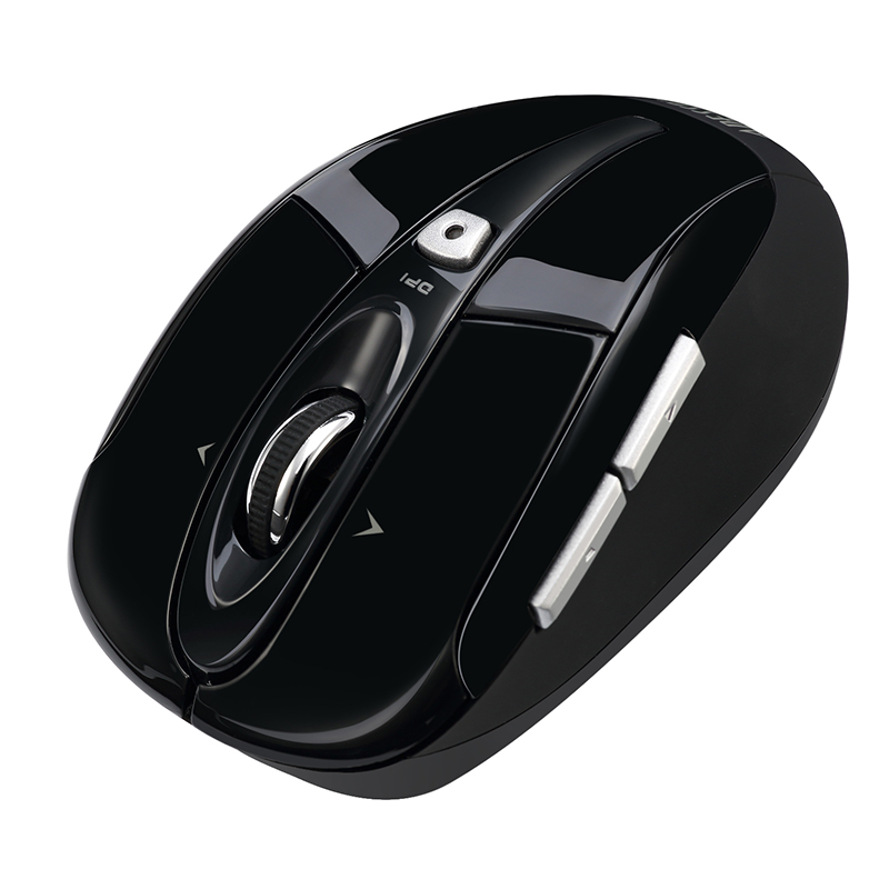 Adesso IMOUSE S60B Mouse - USB - Optical - 6 Button(s) - Black - Wireless - Right-handed